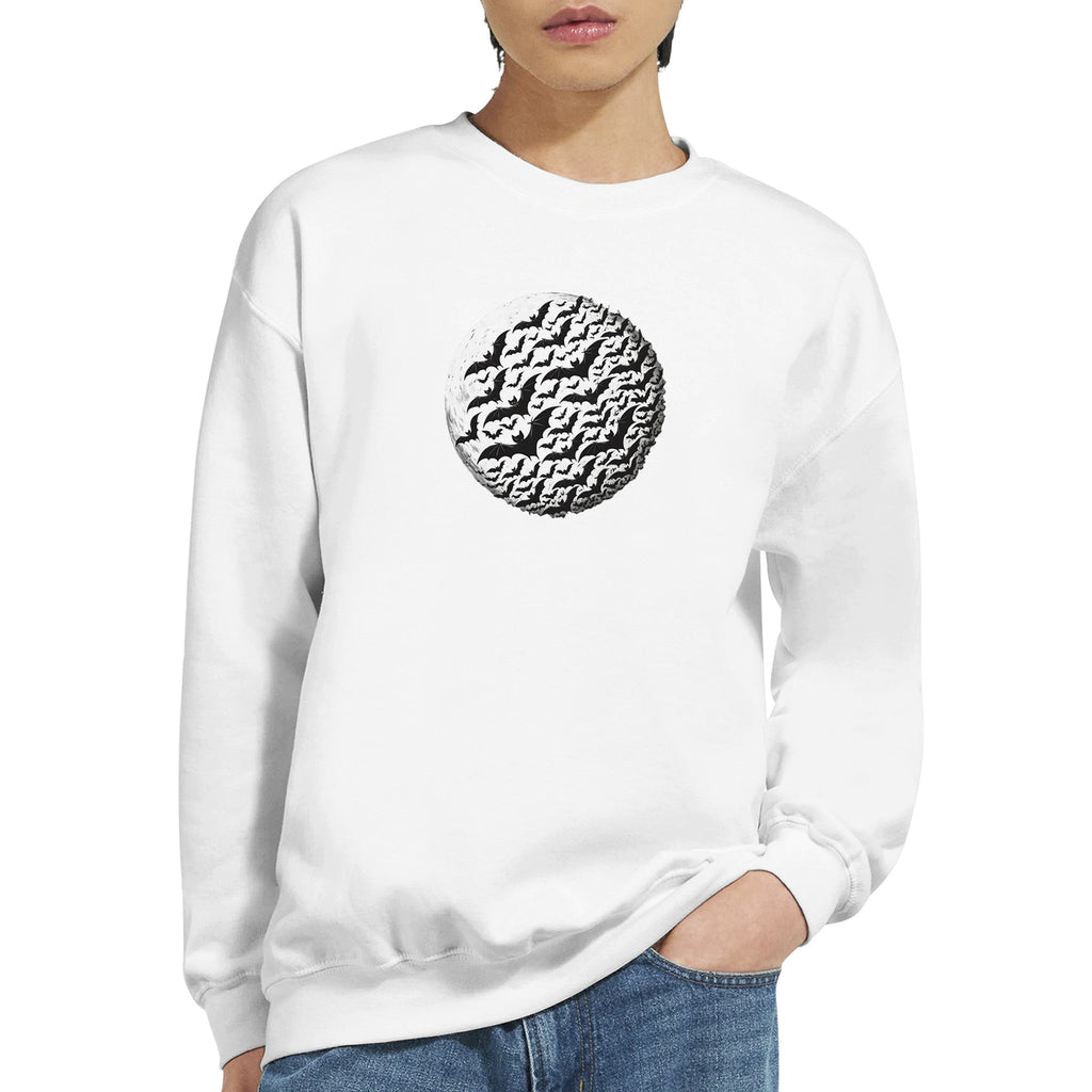 Bats by Moon Men Crewneck Sweatshirt | Gildan® 18000 - DazeRoom