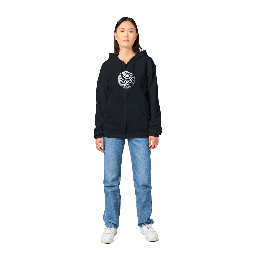 Bats by Moon Women Classic Zip Hoodie - DazeRoom