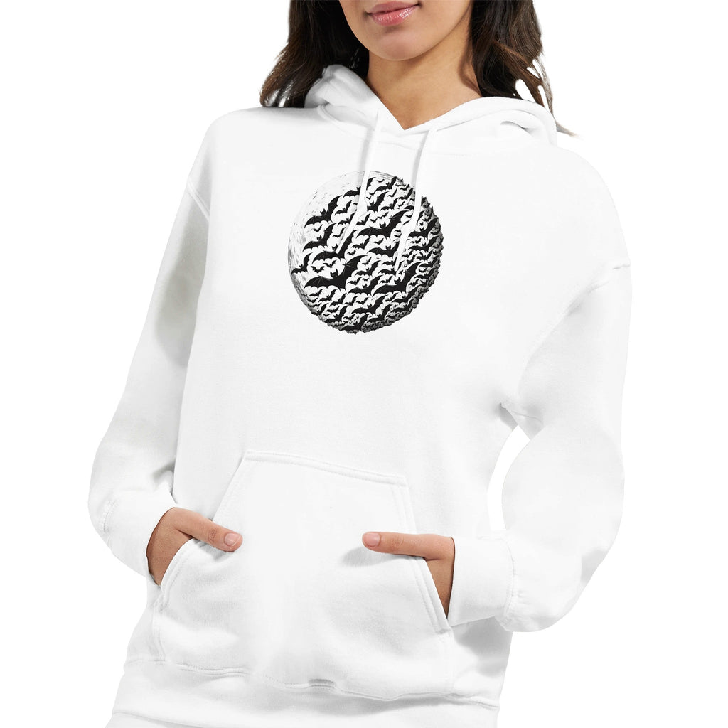 Bats by Moon Women Pullover Hoodie | Gildan® 18500 - DazeRoom