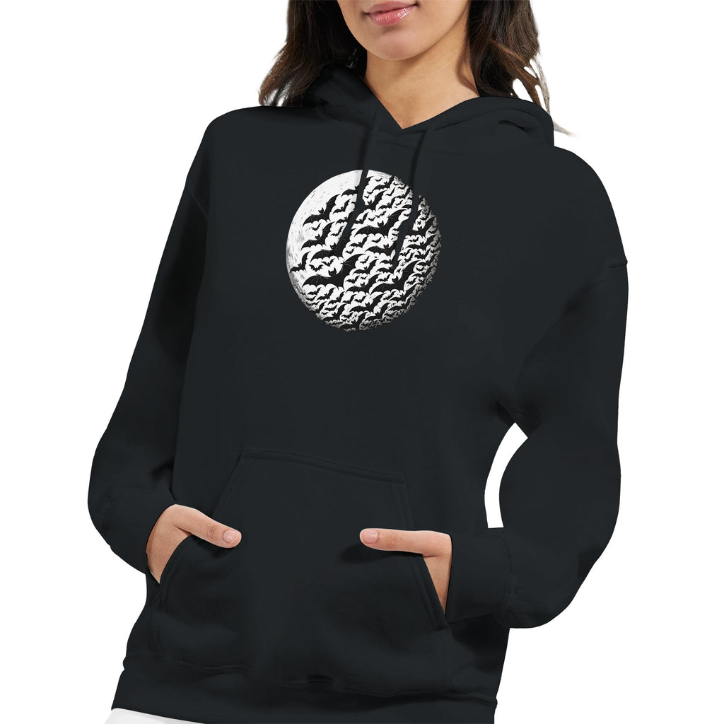 Bats by Moon Women Pullover Hoodie | Gildan® 18500 - DazeRoom