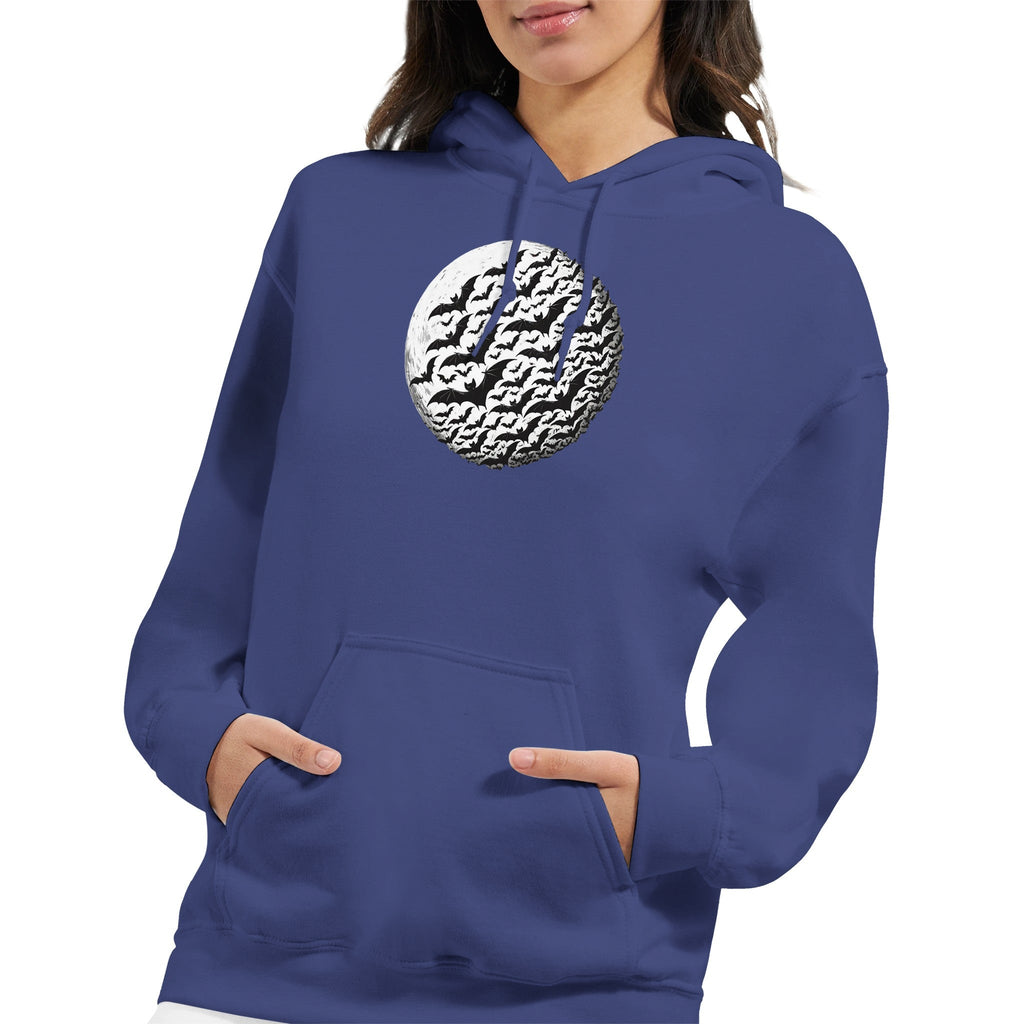 Bats by Moon Women Pullover Hoodie | Gildan® 18500 - DazeRoom