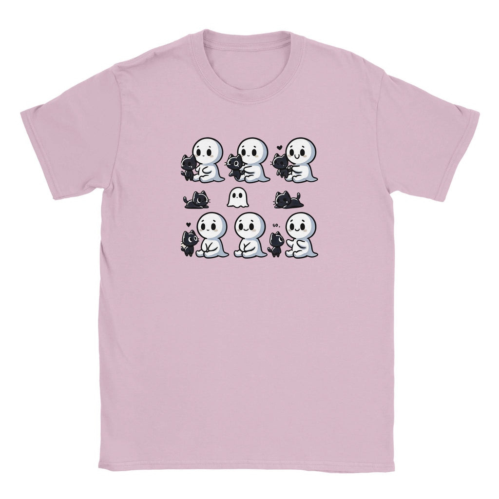 Boo Bonds with Kitten Classic Kids Crewneck T-shirt - DazeRoom