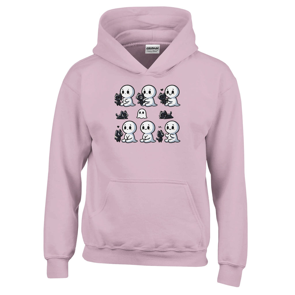 Boo Bonds with Kitten Classic Kids Pullover Hoodie - DazeRoom