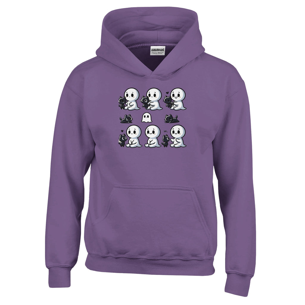 Boo Bonds with Kitten Classic Kids Pullover Hoodie - DazeRoom