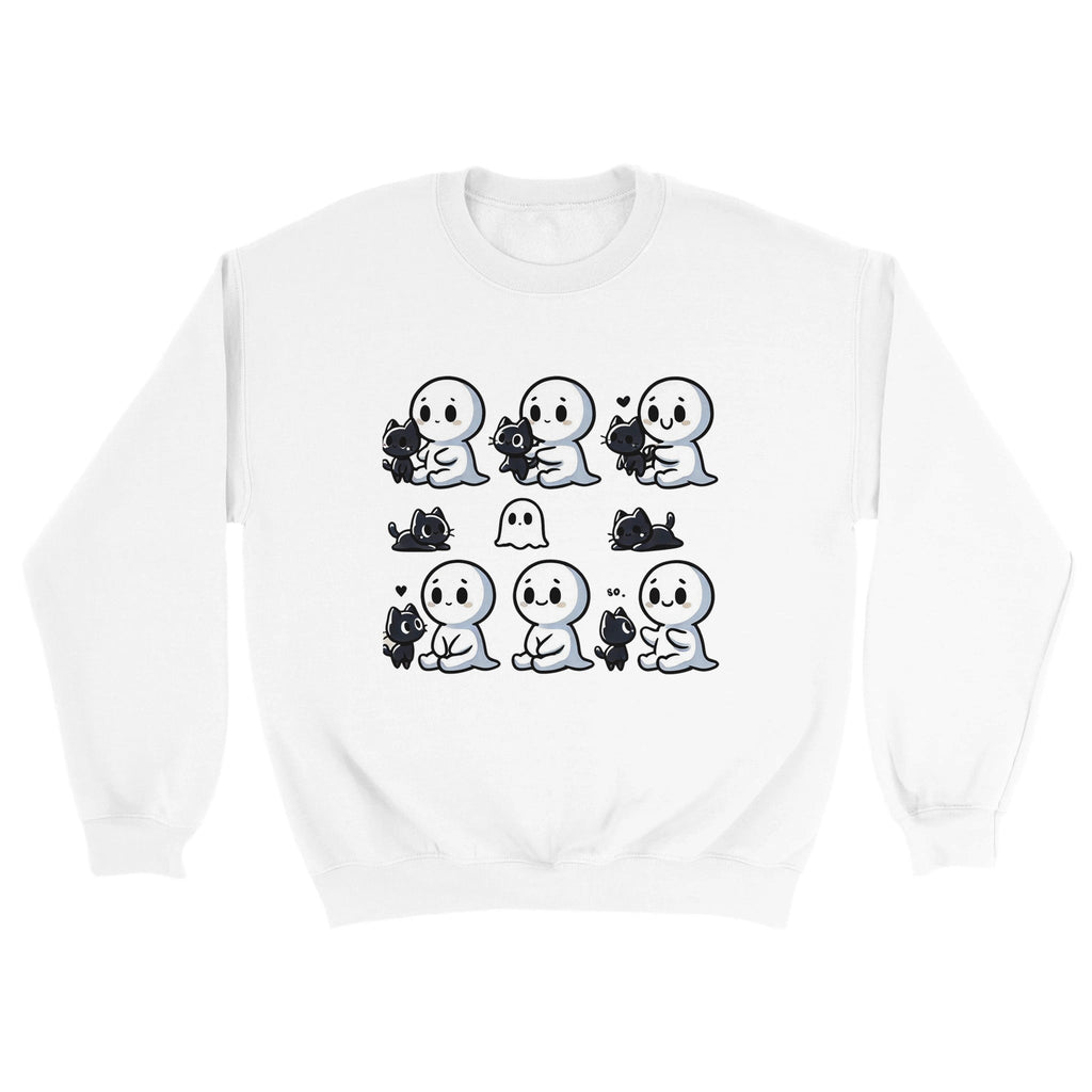 Boo Bonds with Kitten Classic Unisex Crewneck Sweatshirt - DazeRoom