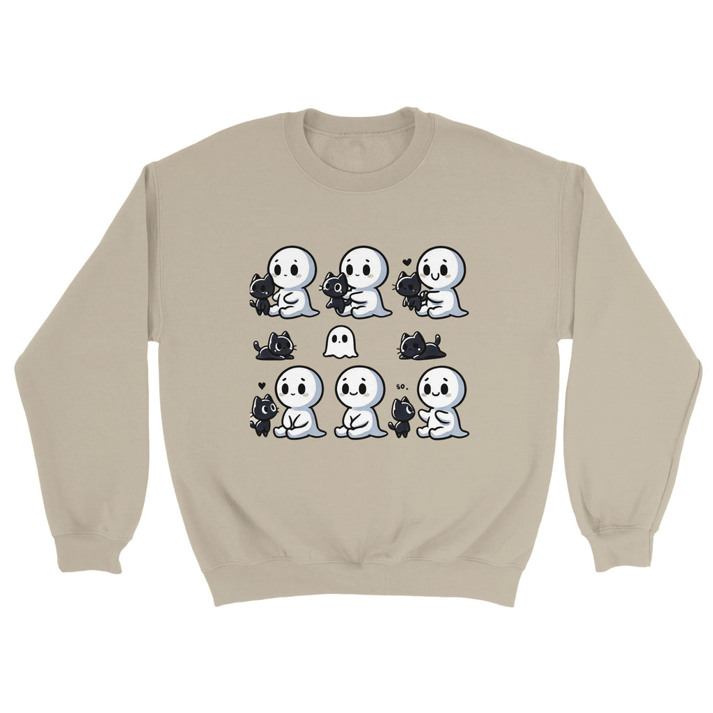 Boo Bonds with Kitten Classic Unisex Crewneck Sweatshirt - DazeRoom