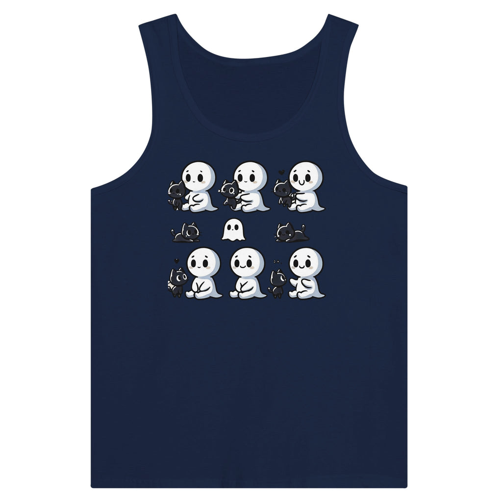 Boo Bonds with Kitten Premium Unisex Tank Top - DazeRoom