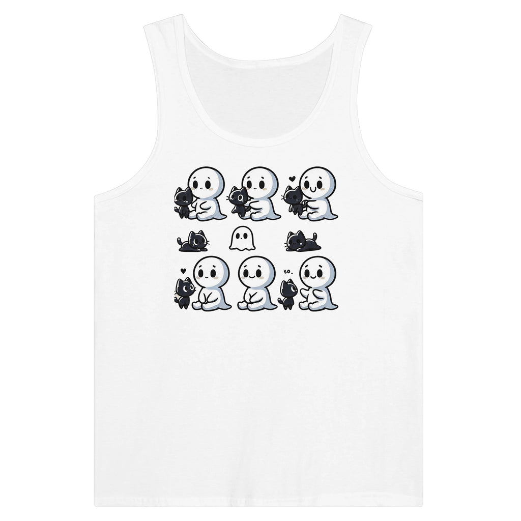 Boo Bonds with Kitten Premium Unisex Tank Top - DazeRoom