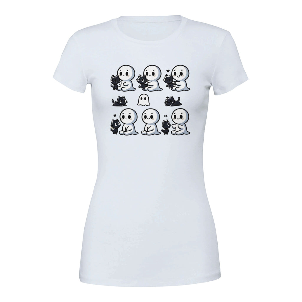 Boo Bonds with Kitten Premium Women's Crewneck T-shirt - DazeRoom