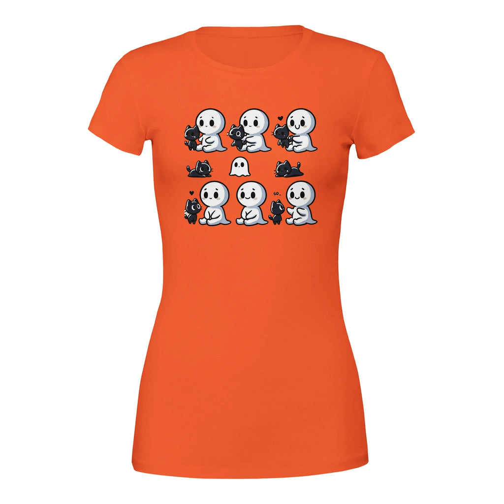 Boo Bonds with Kitten Premium Women's Crewneck T-shirt - DazeRoom