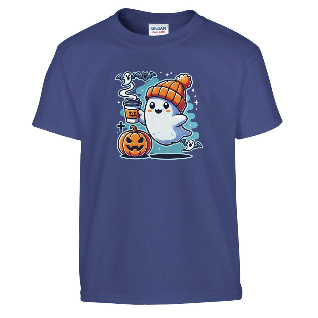 Boo Coffee & Beanie Classic Kids Crewneck T-shirt - DazeRoom