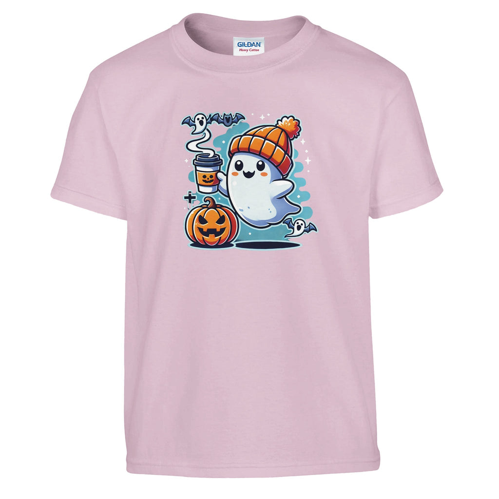 Boo Coffee & Beanie Classic Kids Crewneck T-shirt - DazeRoom