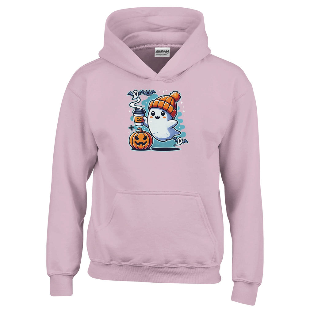 Boo Coffee & Beanie Classic Kids Pullover Hoodie - DazeRoom