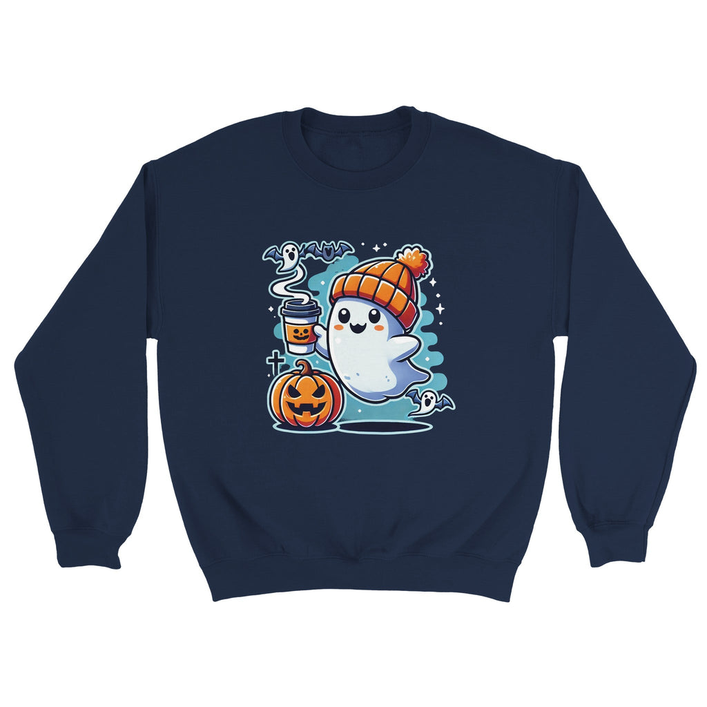 Boo Coffee & Beanie Classic Unisex Crewneck Sweatshirt - DazeRoom