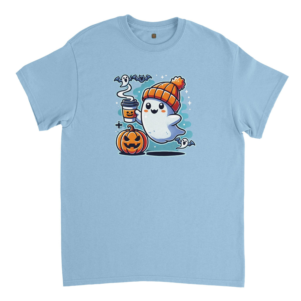 Boo Coffee & Beanie Heavyweight Unisex Crewneck T-shirt - DazeRoom