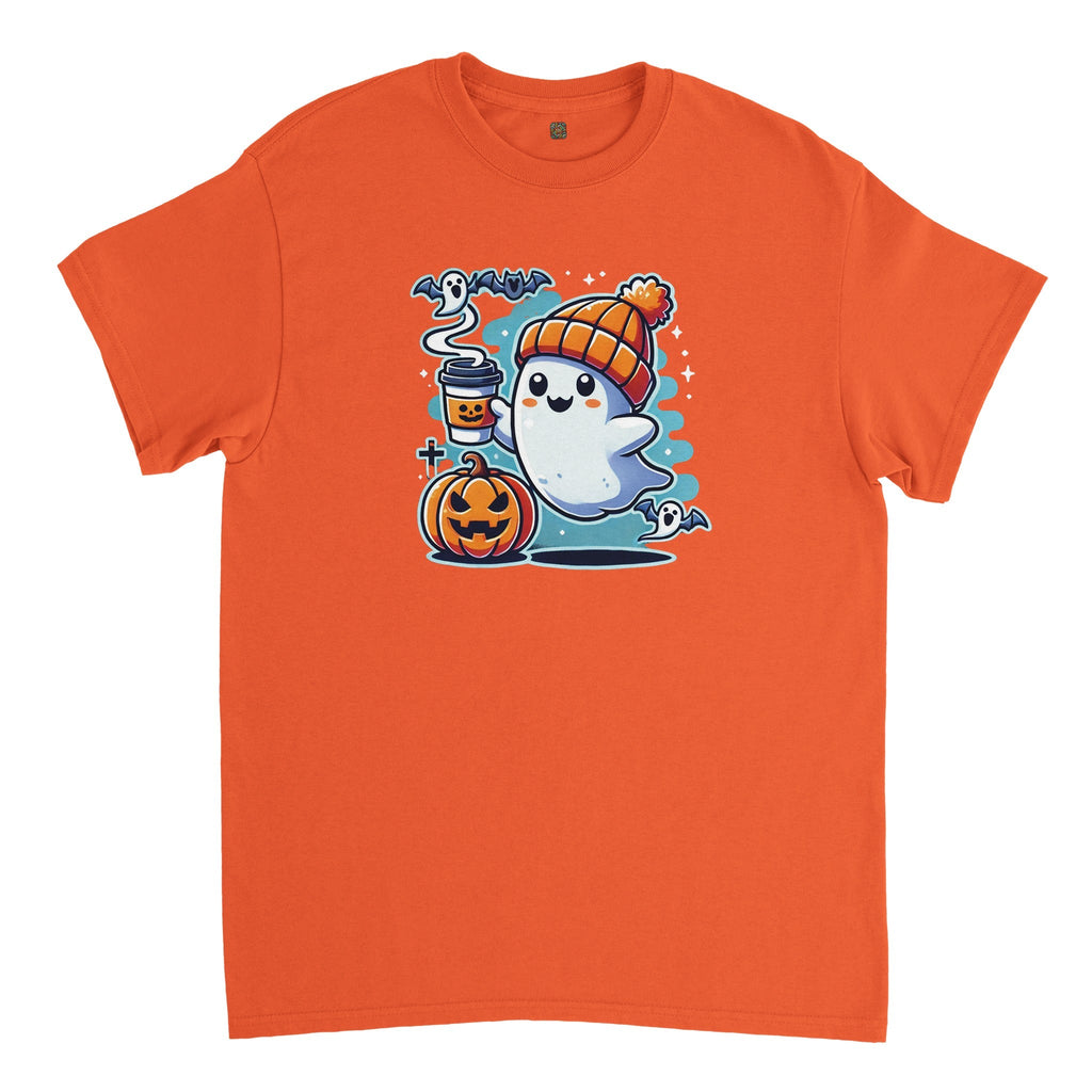 Boo Coffee & Beanie Heavyweight Unisex Crewneck T-shirt - DazeRoom