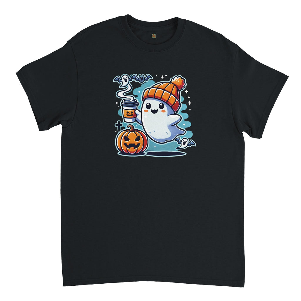 Boo Coffee & Beanie Heavyweight Unisex Crewneck T-shirt - DazeRoom