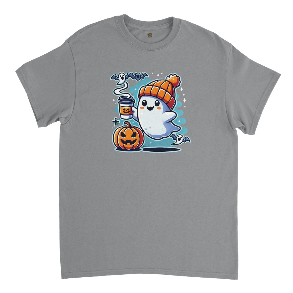 Boo Coffee & Beanie Heavyweight Unisex Crewneck T-shirt - DazeRoom