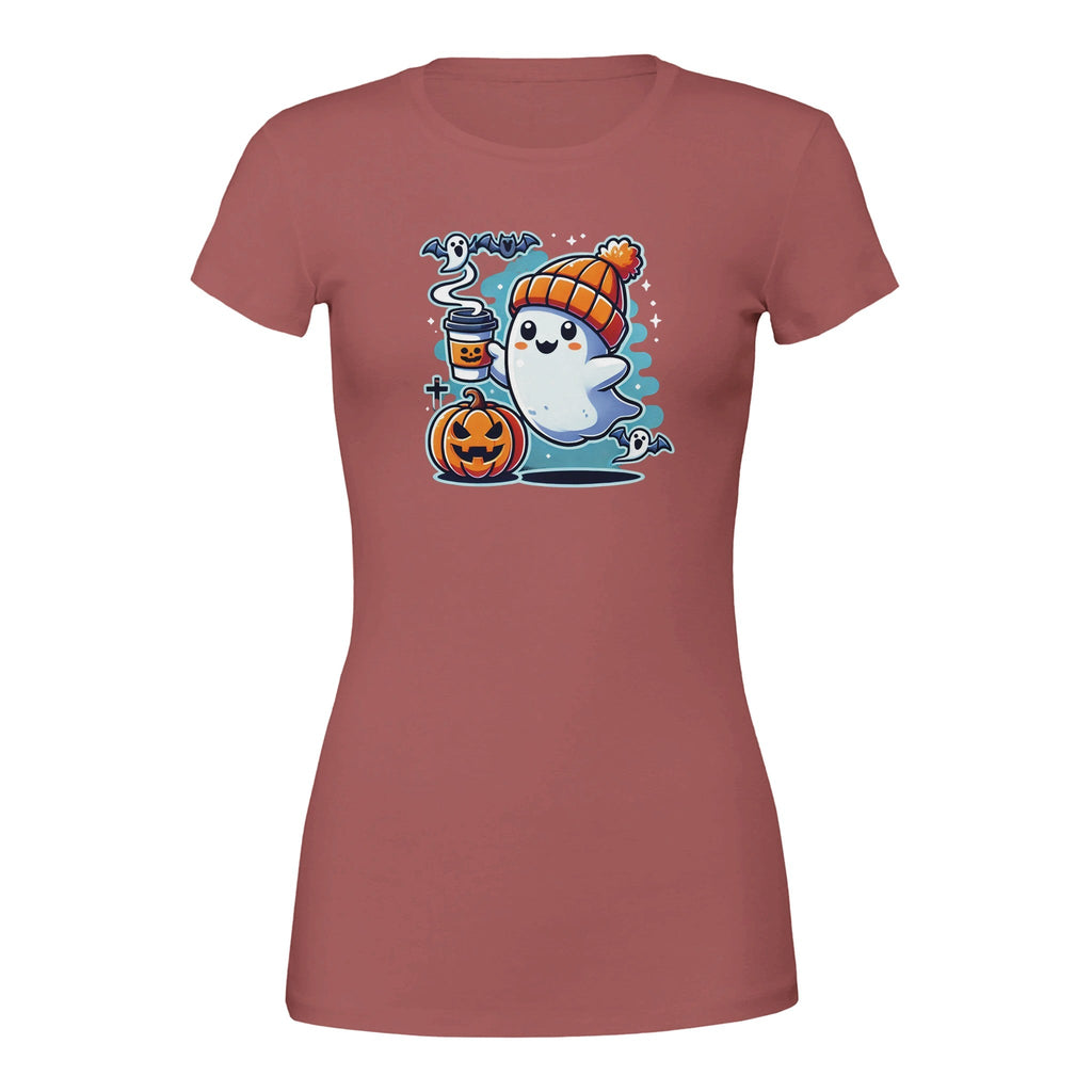 Boo Coffee & Beanie Premium Women's Crewneck T-shirt - DazeRoom