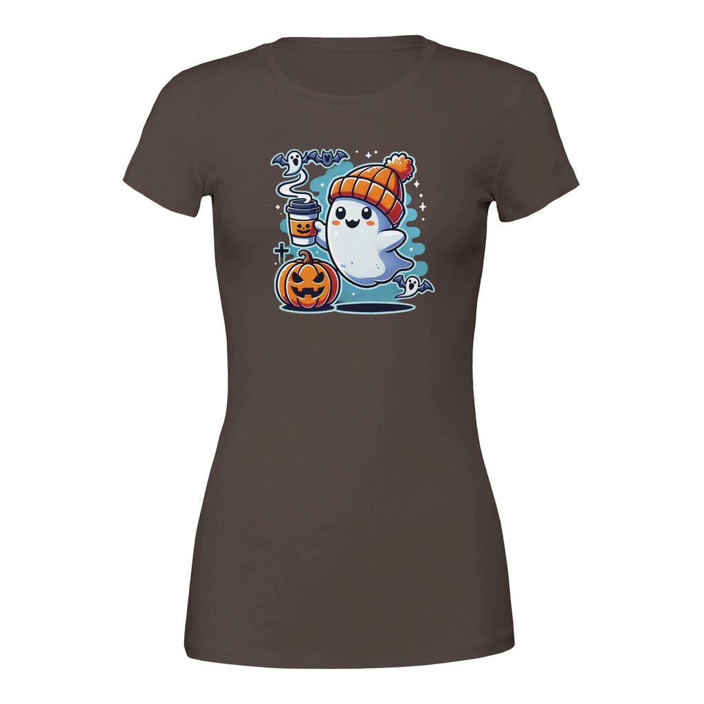 Boo Coffee & Beanie Premium Women's Crewneck T-shirt - DazeRoom