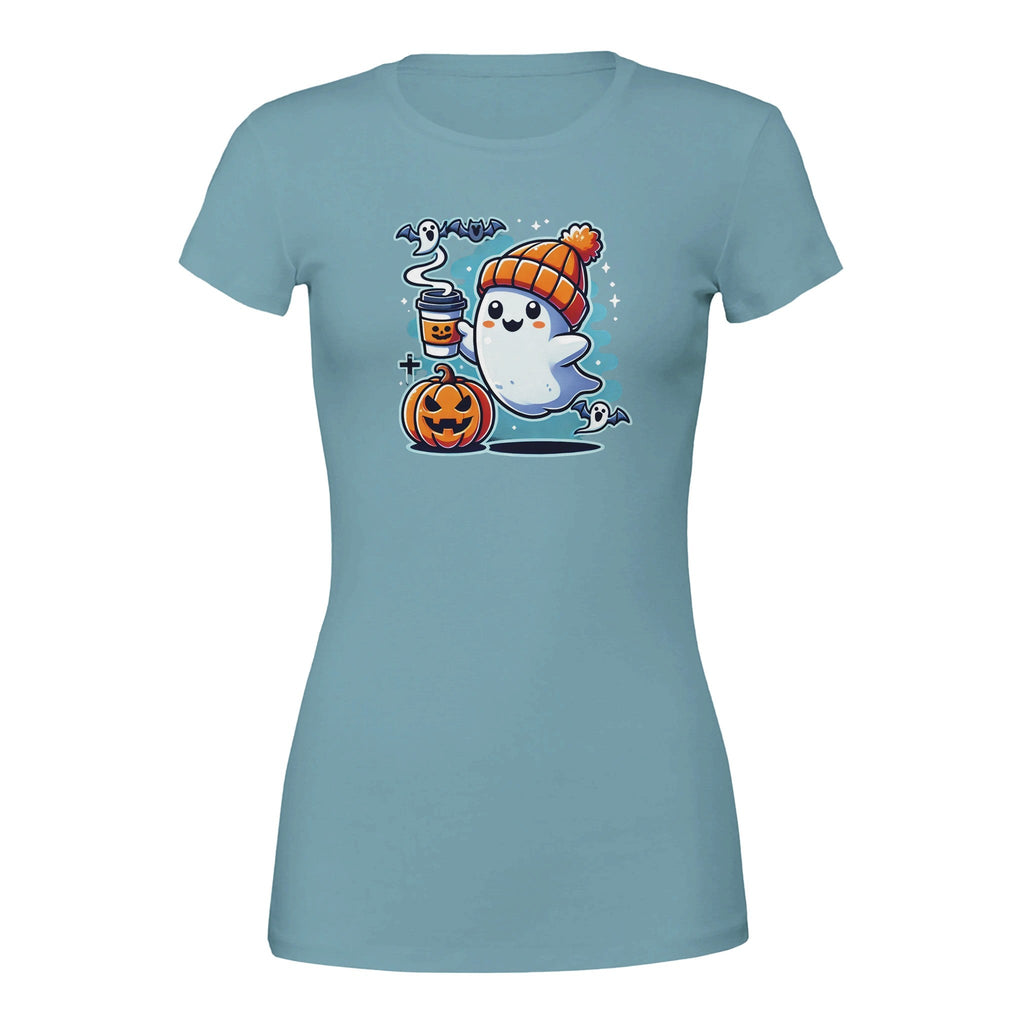 Boo Coffee & Beanie Premium Women's Crewneck T-shirt - DazeRoom