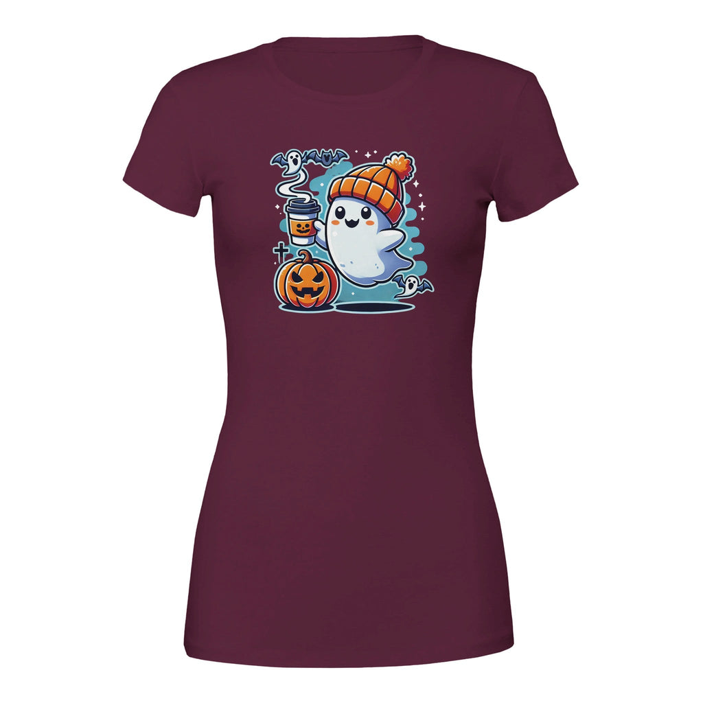 Boo Coffee & Beanie Premium Women's Crewneck T-shirt - DazeRoom