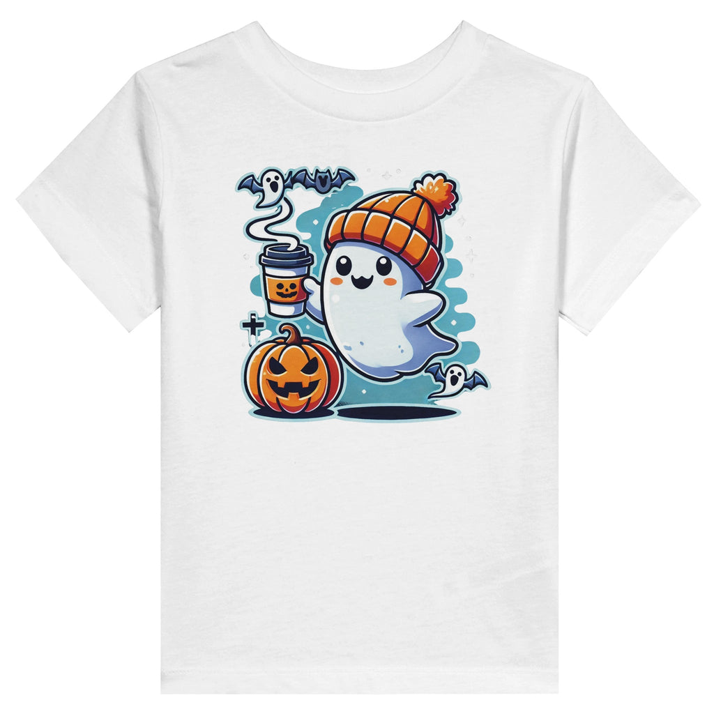 Boo Coffee & Beanie Toddler Staple T-Shirt - DazeRoom