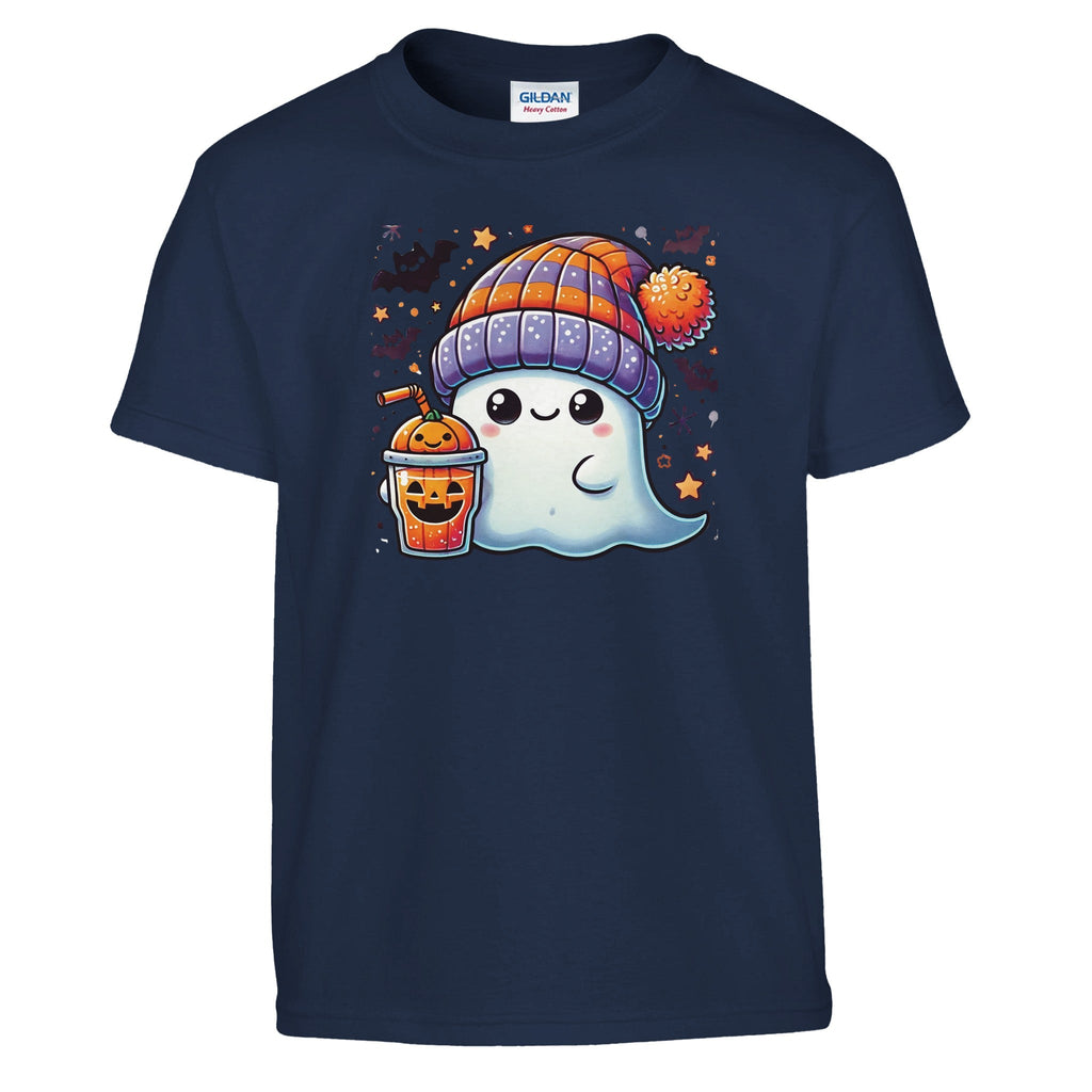 Boo Drink & Beanie Classic Kids Crewneck T-shirt - DazeRoom