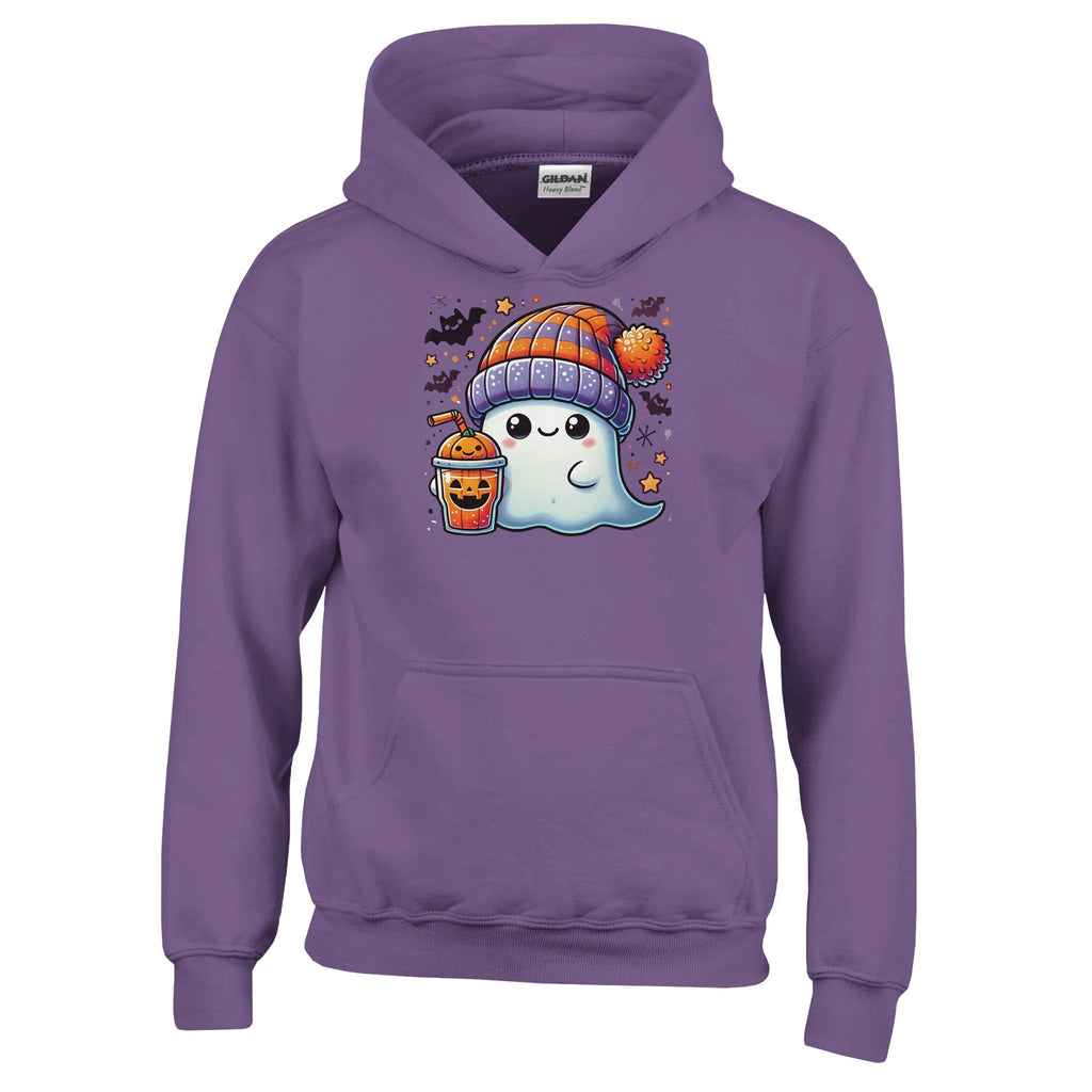 Boo Drink & Beanie Classic Kids Pullover Hoodie - DazeRoom