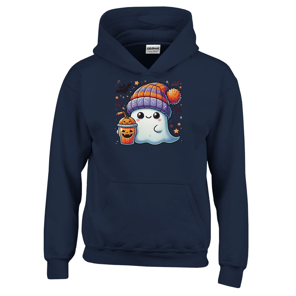 Boo Drink & Beanie Classic Kids Pullover Hoodie - DazeRoom