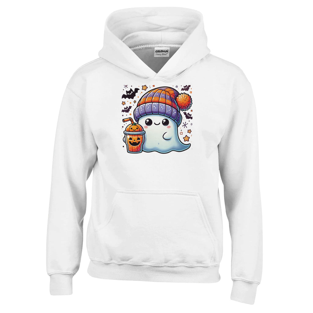 Boo Drink & Beanie Classic Kids Pullover Hoodie - DazeRoom