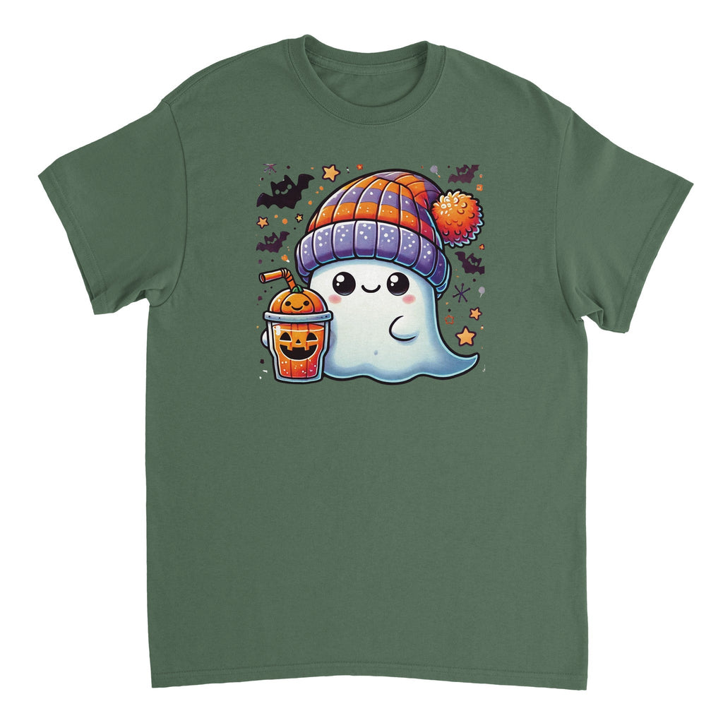 Boo Drink & Beanie Heavyweight Unisex Crewneck T-shirt - DazeRoom