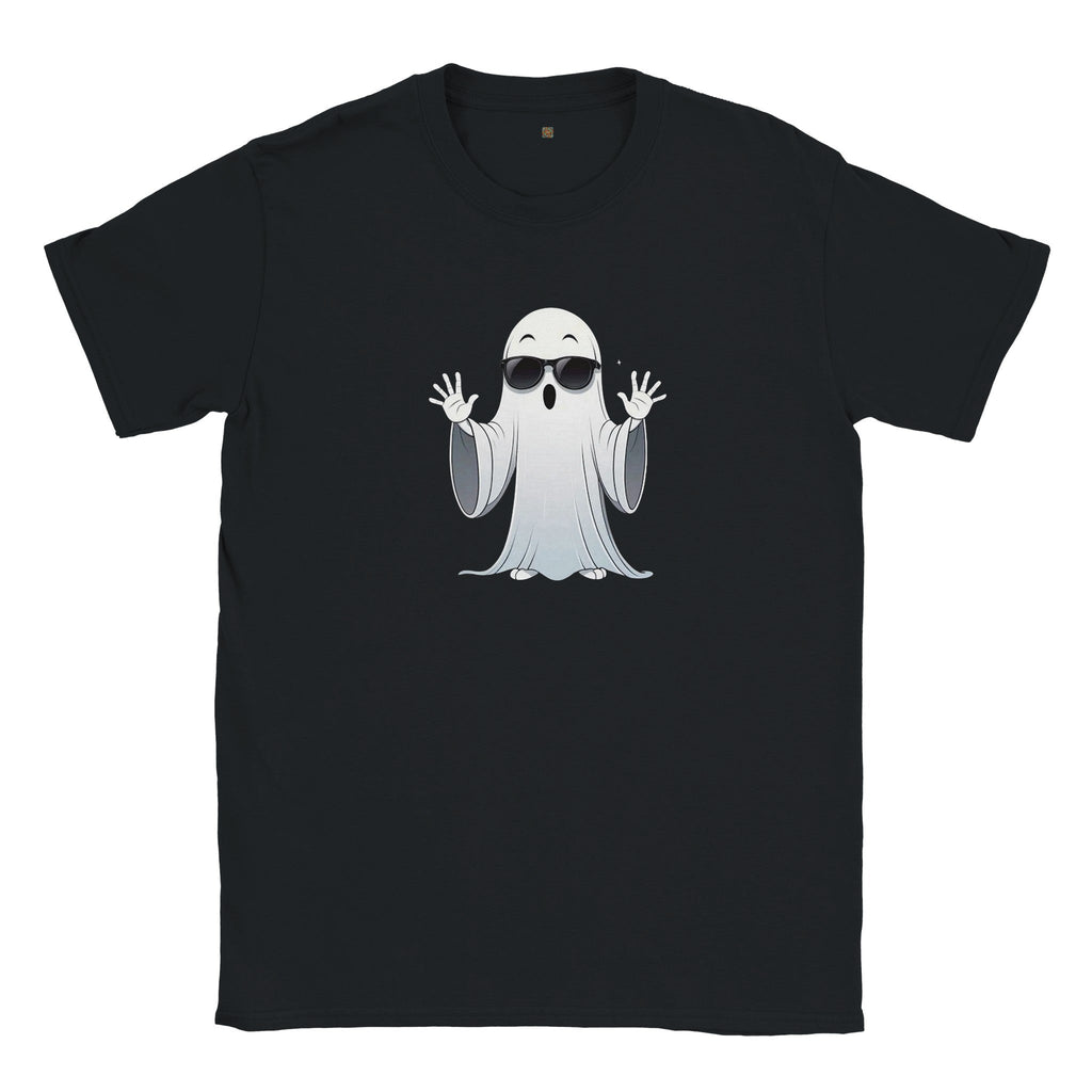 Calm Down Ghost Classic Kids Crewneck T-shirt - DazeRoom