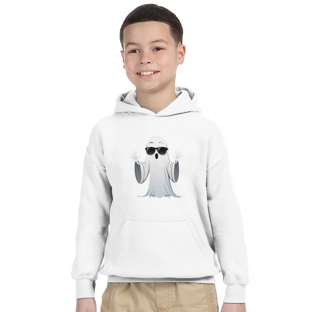 Calm Down Ghost Classic Kids Pullover Hoodie - DazeRoom