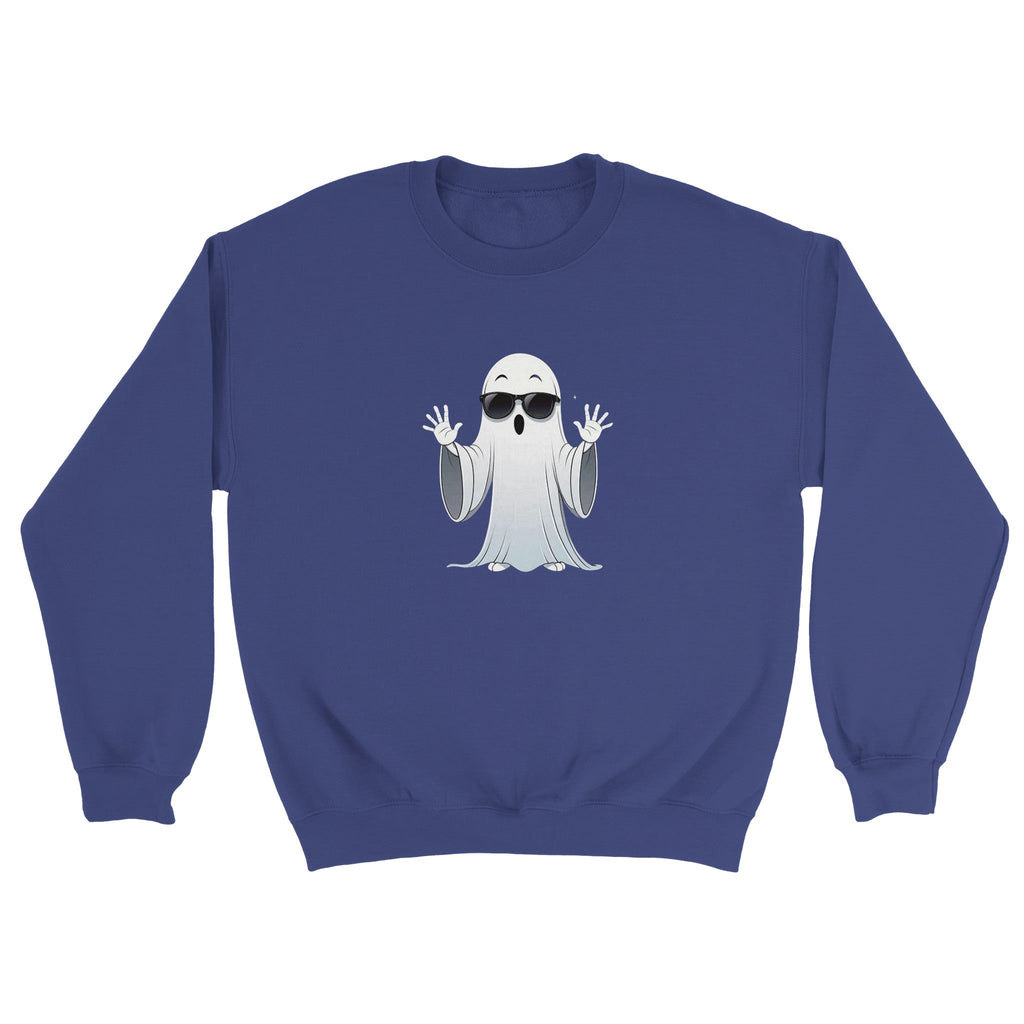 Calm Down Ghost Classic Unisex Crewneck Sweatshirt - DazeRoom