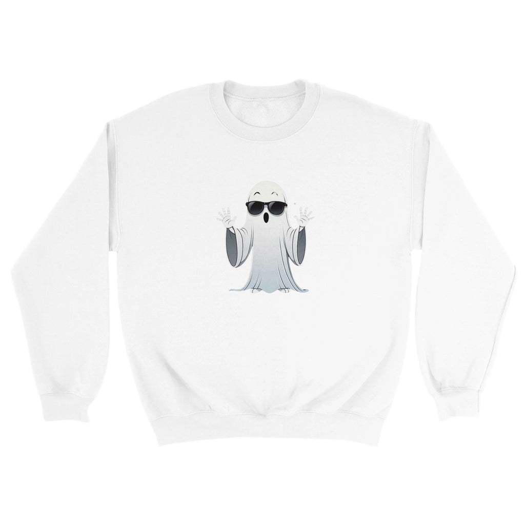 Calm Down Ghost Classic Unisex Crewneck Sweatshirt - DazeRoom