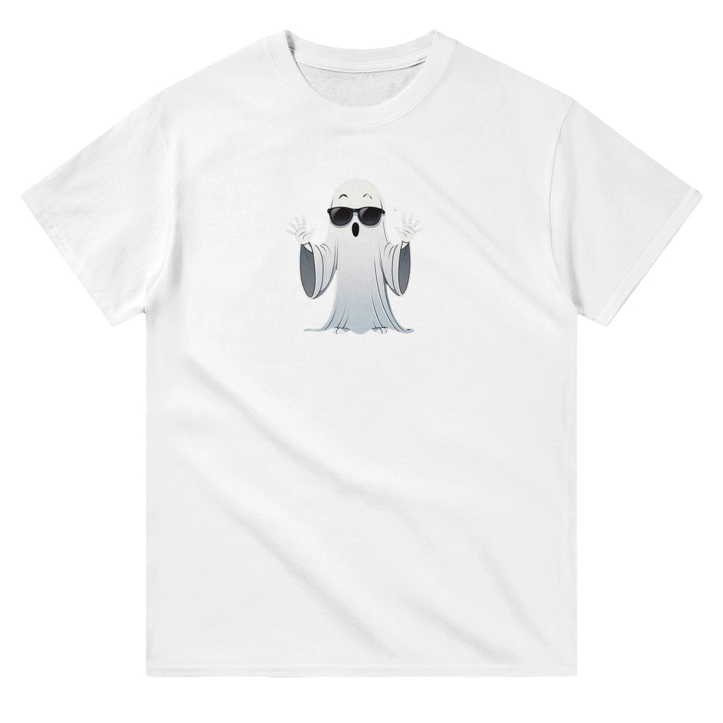 Calm Down Ghost Heavyweight Unisex Crewneck T-shirt - DazeRoom