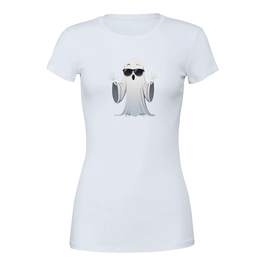 Calm Down Ghost Premium Womens Crewneck T-shirt - DazeRoom