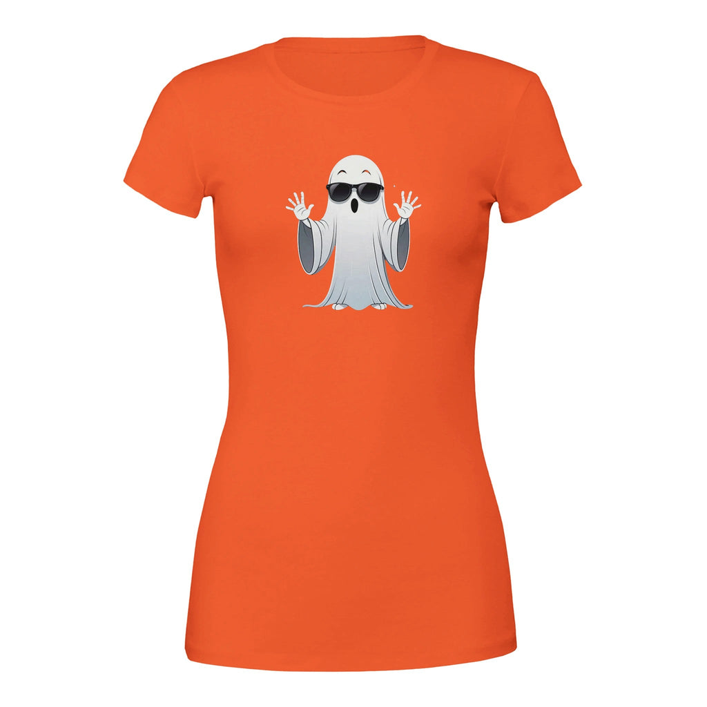 Calm Down Ghost Premium Womens Crewneck T-shirt - DazeRoom