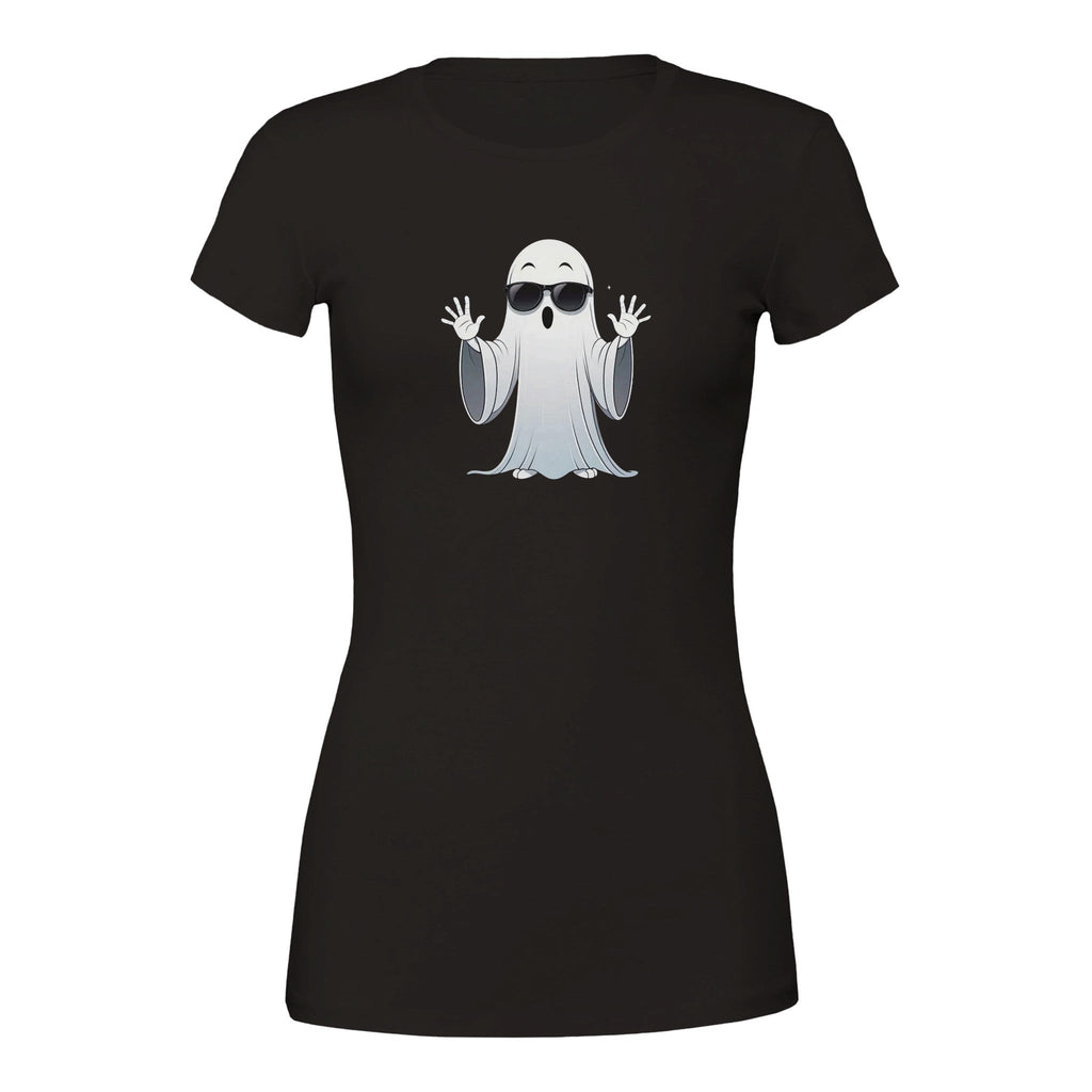 Calm Down Ghost Premium Womens Crewneck T-shirt - DazeRoom