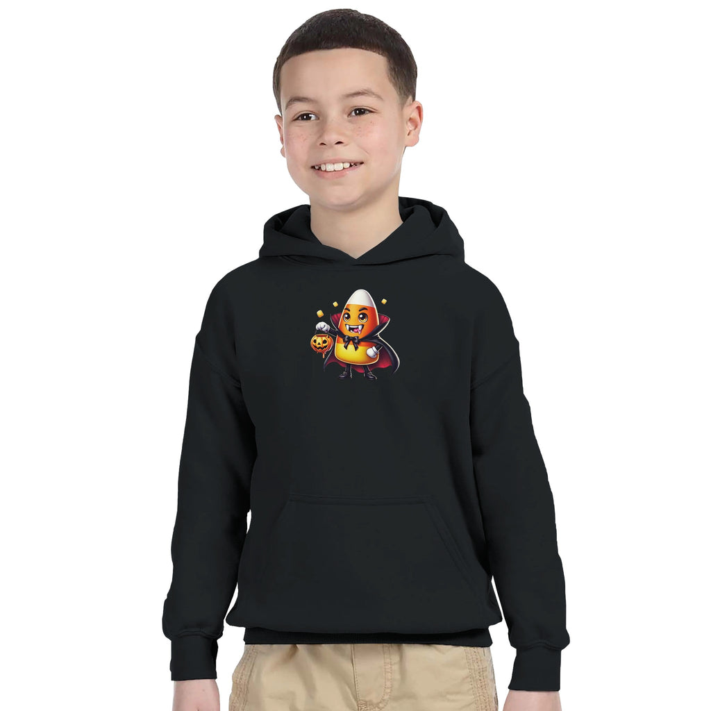 Candy Corn Vampire Classic Kids Pullover Hoodie | Gildan 18500B - DazeRoom