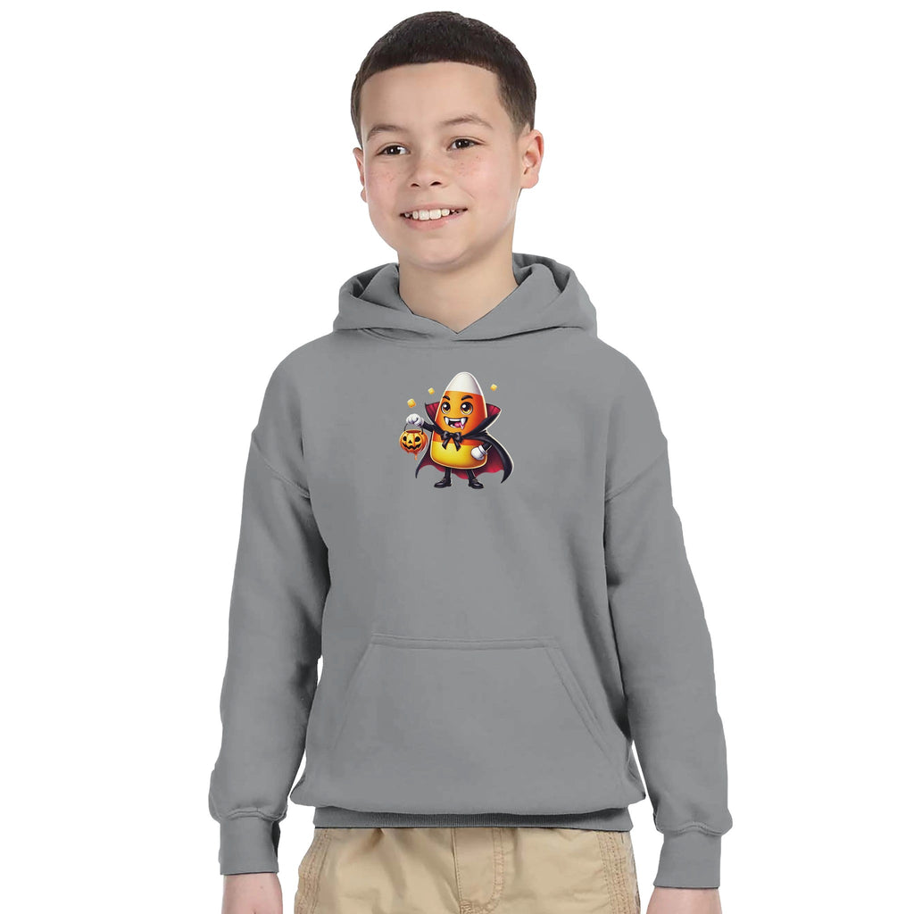 Candy Corn Vampire Classic Kids Pullover Hoodie | Gildan 18500B - DazeRoom