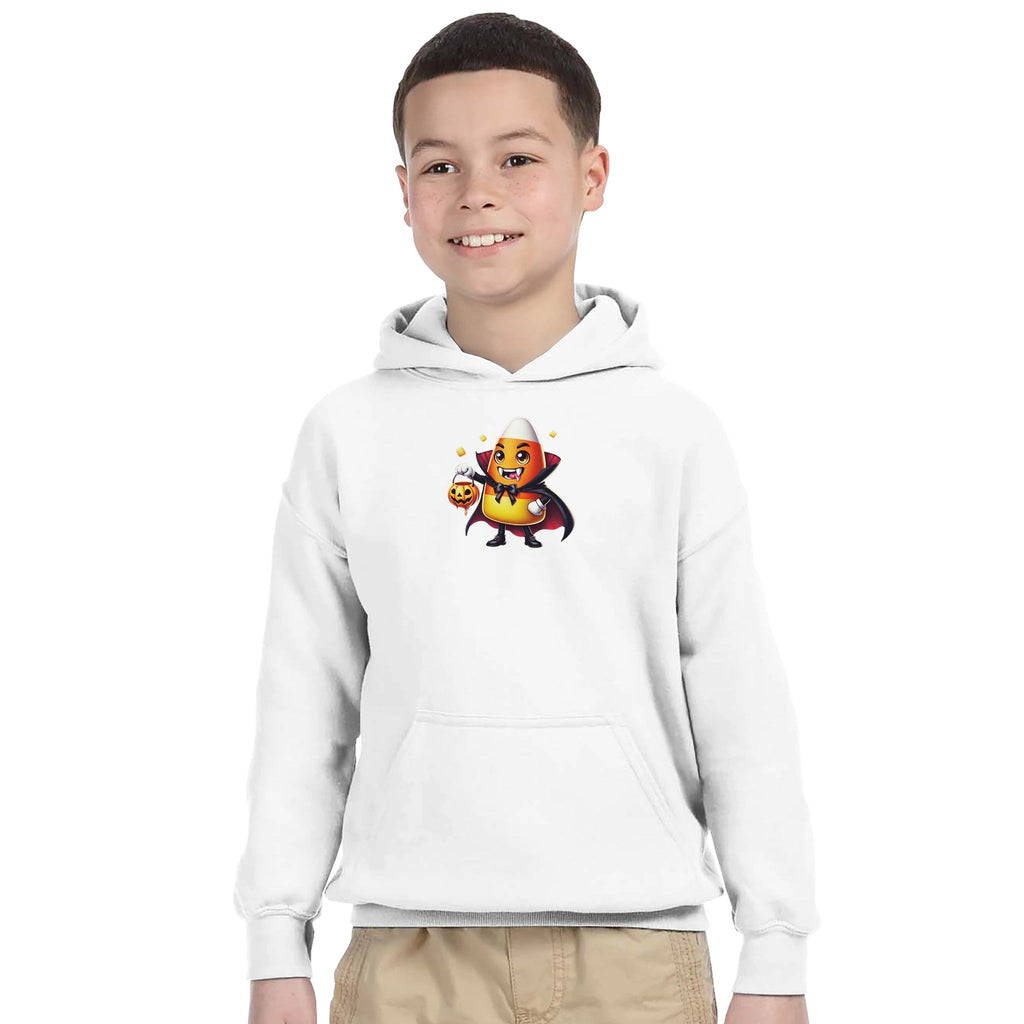 Candy Corn Vampire Classic Kids Pullover Hoodie | Gildan 18500B - DazeRoom