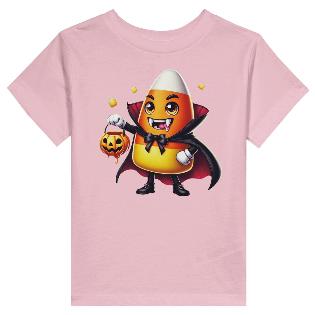 Candy Corn Vampire Toddler Staple T-Shirt | Bella + Canvas 3001T - DazeRoom