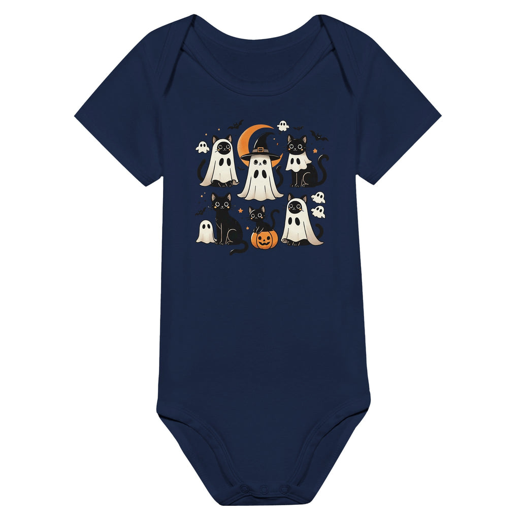 Cats Ghost Costumes Classic Baby Short Sleeve Bodysuit - DazeRoom