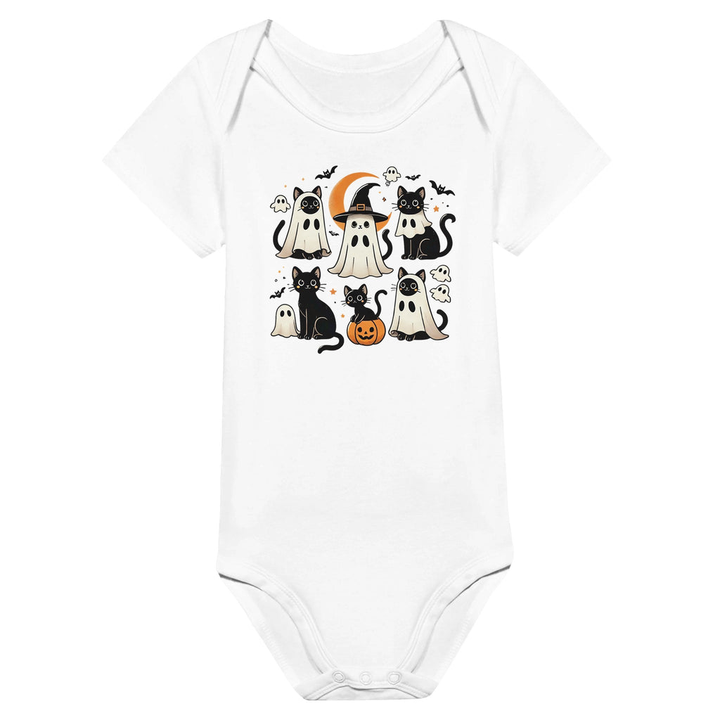 Cats Ghost Costumes Classic Baby Short Sleeve Bodysuit - DazeRoom