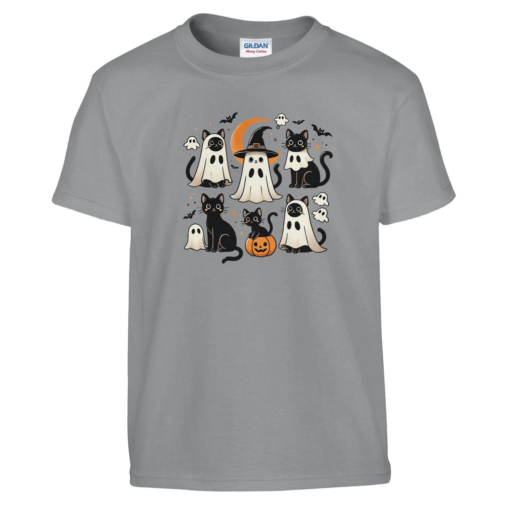 Cats Ghost Costumes Classic Kids Crewneck T-shirt - DazeRoom