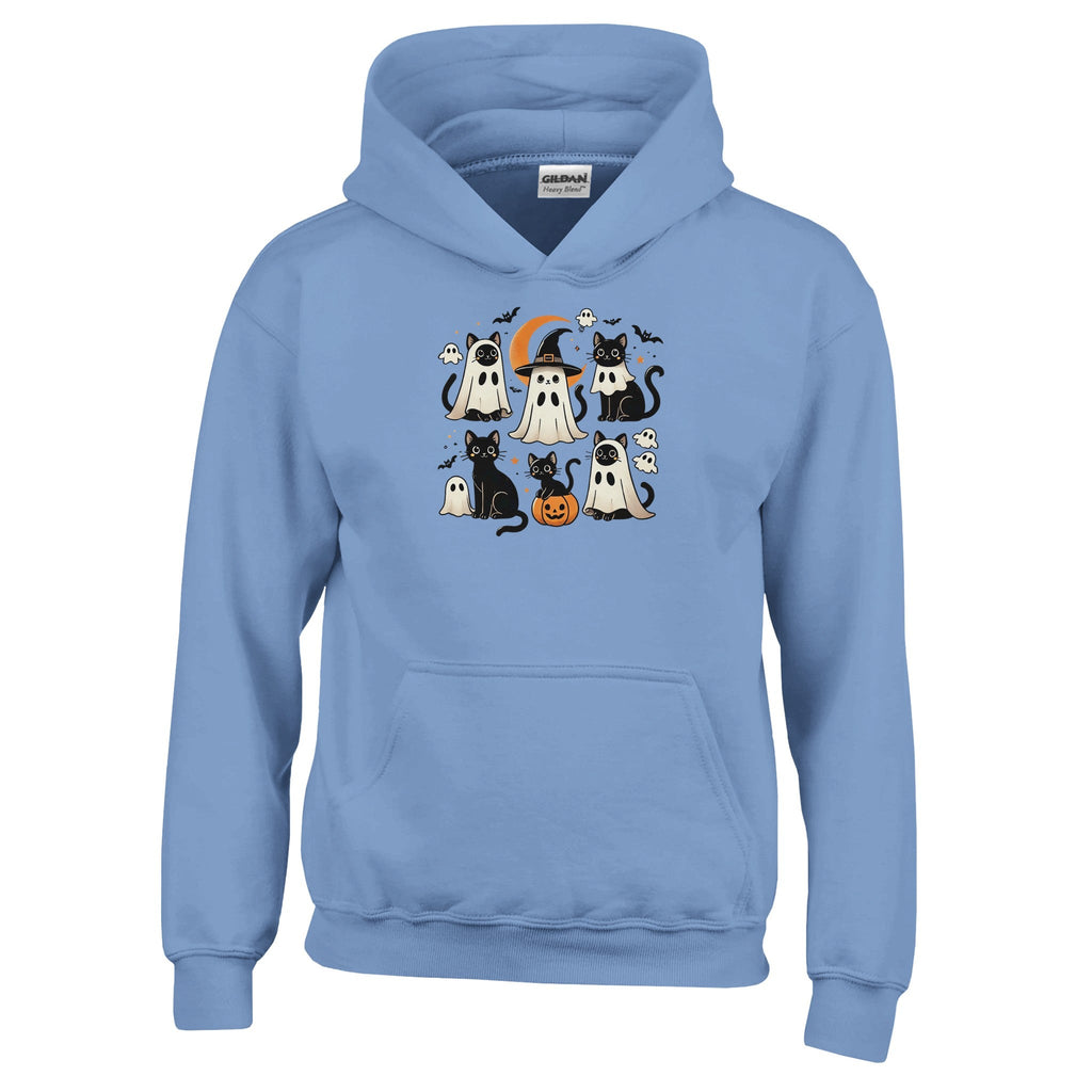 Cats Ghost Costumes Classic Kids Pullover Hoodie - DazeRoom