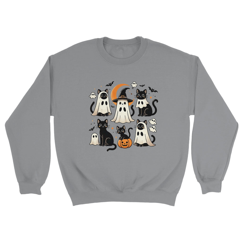 Cats Ghost Costumes Classic Unisex Crewneck Sweatshirt - DazeRoom