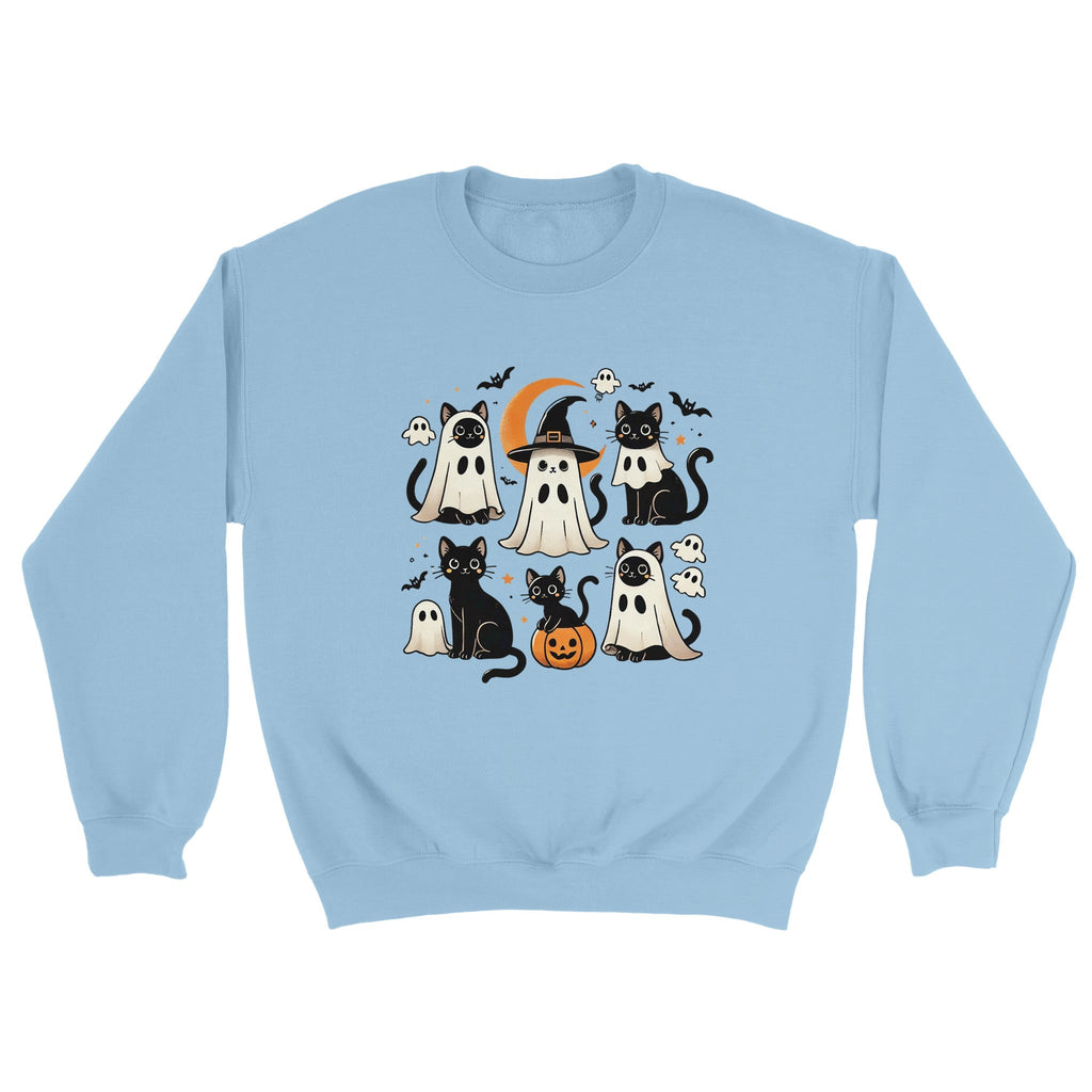 Cats Ghost Costumes Classic Unisex Crewneck Sweatshirt - DazeRoom